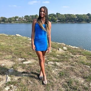 Blue Windsor homecoming dress